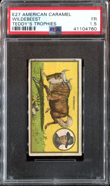 E27 American Caramel Teddy's Trophies Wildebeest PSA1.5