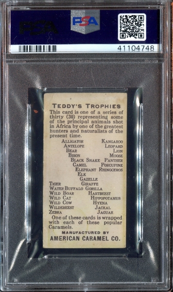 E27 American Caramel Teddy's Trophies Porcupine PSA2 Good