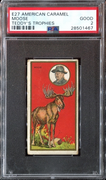 E27 American Caramel Teddy's Trophies Moose PSA2 Good