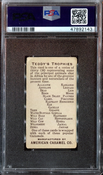 E27 American Caramel Teddy's Trophies Panther PSA1.5