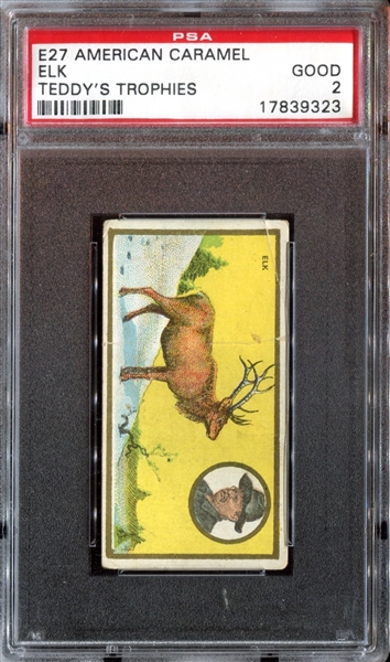 E27 American Caramel Teddy's Trophies Elk PSA2 Good