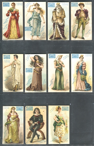 N311 Mayo Cut Plug Shakespeare Characters Lot of (11) Cards