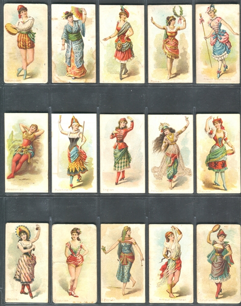 N186 Kimball Dancing Women Lot of (37) Cards