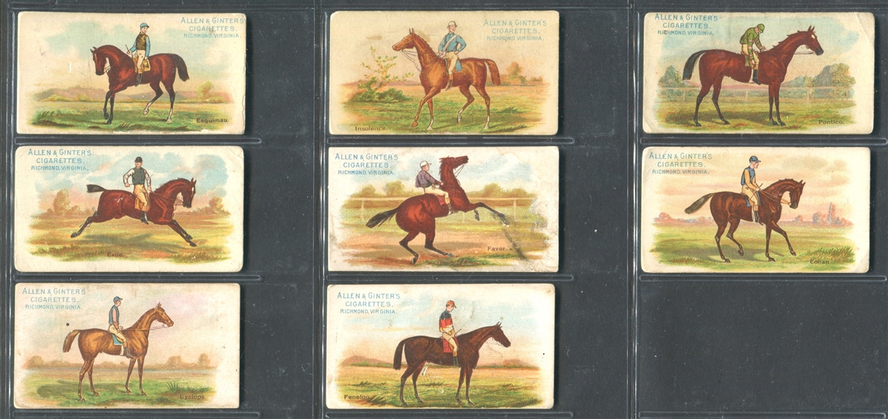 N32 Allen & Ginter World's Racers Lot of (23) Cards