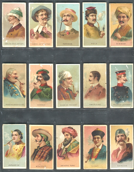 N33 Allen & Ginter World's Smokers Lot of (23) Cards