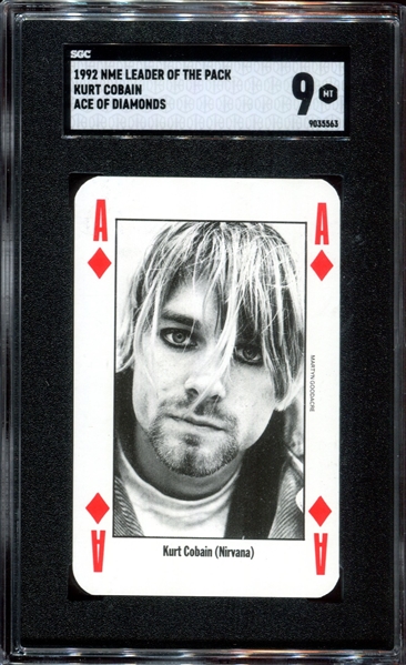 1992 NME Leader of the Pack Curt Cobain SGC9 MINT