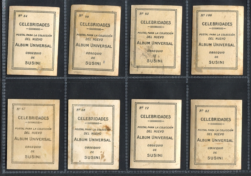 1915 Susini (Cuba) Celebrities lot of (35) Cards