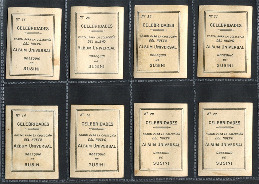 1915 Susini (Cuba) Celebrities lot of (35) Cards