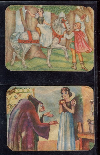 1941 Fher Lot of (2) Snow White Cards