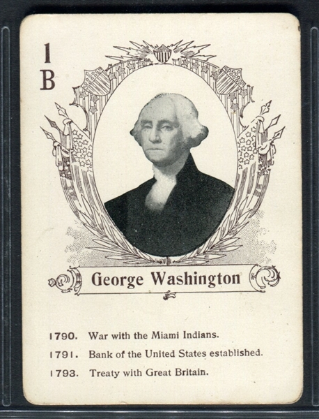 1900 Cincinnati Game Co In the White House George Washington Card