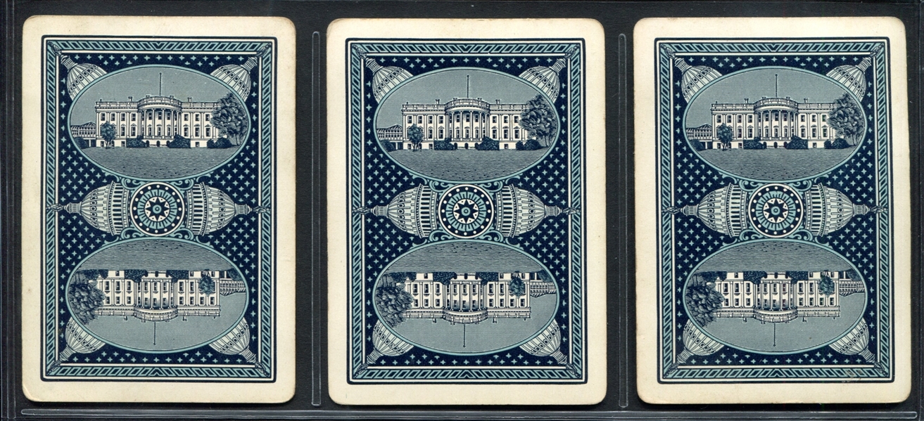 1900 Cincinnati Game Co In the White House Adams, Jackson, Madison President Cards