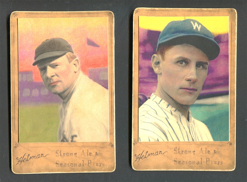 Helmar Brewing Company Baseball Cabinet Players Lot of (4) With McGraw