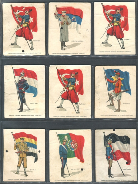 T105 Mixed Back Standard Bearers Lot of (16) Cards