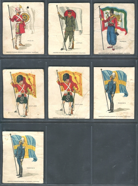 T105 Mixed Back Standard Bearers Lot of (16) Cards