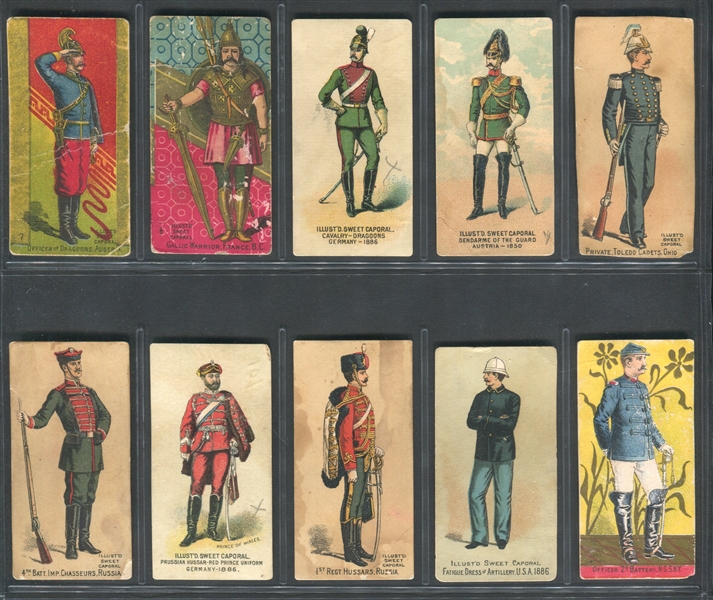 N224 Sweet Caporal Military Series Lot of (46) Cards