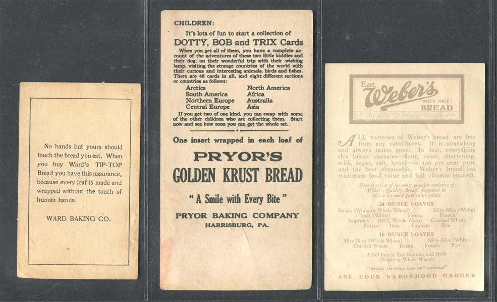 Mixed Lot of (15) Bread Company Cards