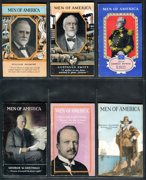 H572 Stevens-Davis Men of America Lot of (41) Different Plus Box