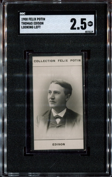 1900 Felix Potin Thomas Edison SGC2.5 Good+