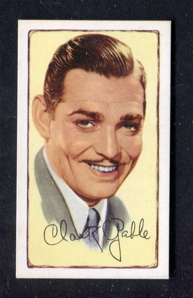 1935 Gallaher Signed Portraits Lot of (2) With Gable and West