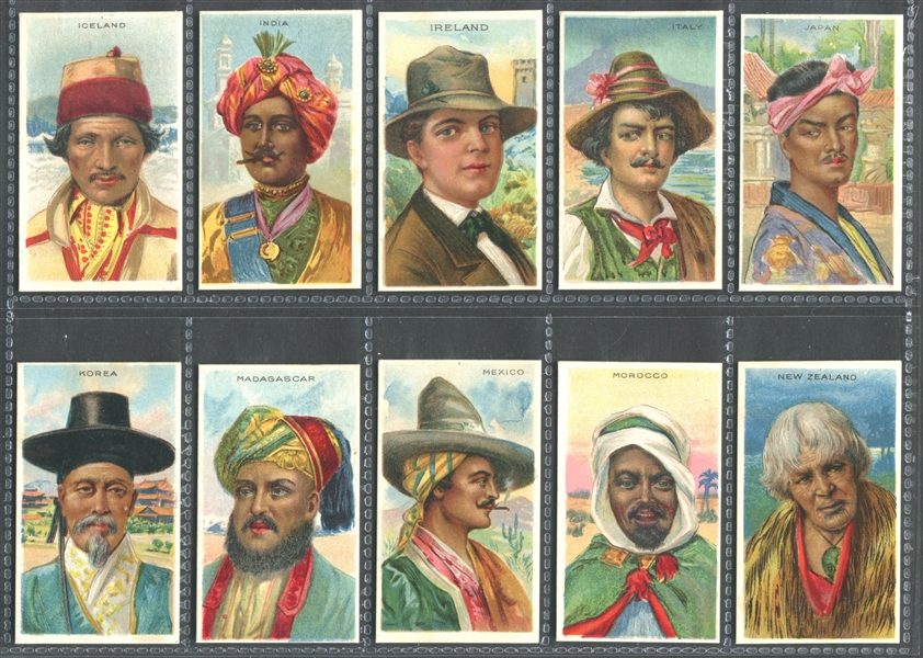 T113 Mixed Back High-Grade Types of Nations Set of (50) Cards