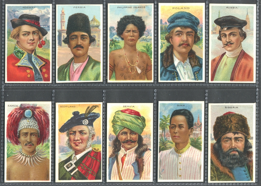 T113 Mixed Back High-Grade Types of Nations Set of (50) Cards