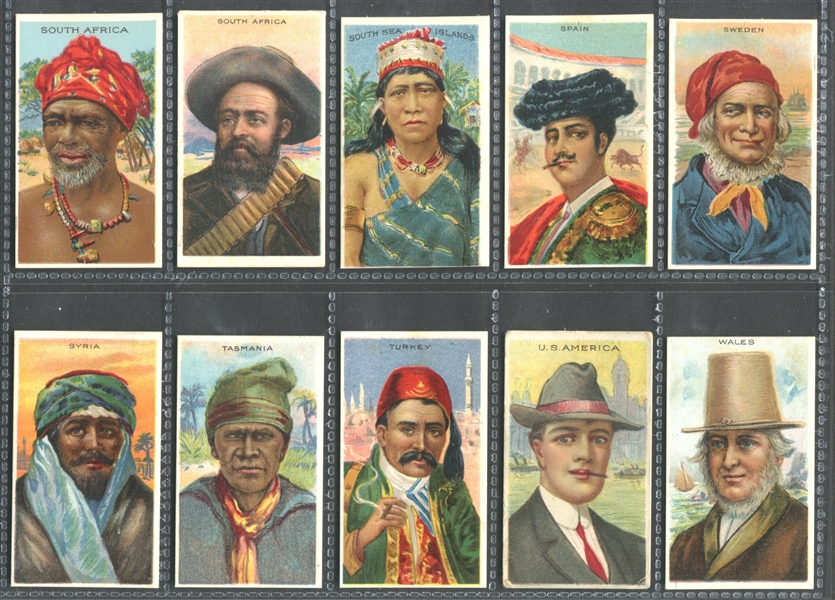 T113 Mixed Back High-Grade Types of Nations Set of (50) Cards