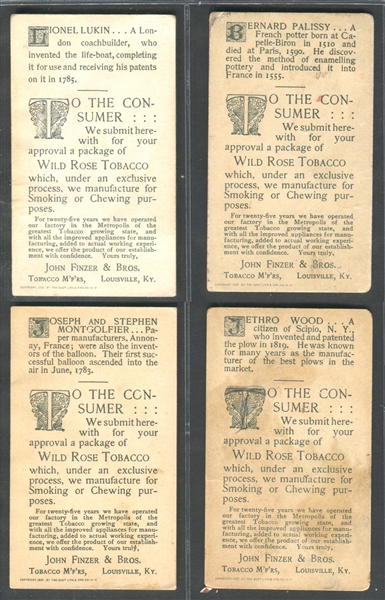 N554 John Finzer Inventors & Inventions Complete Set of (10) Cards