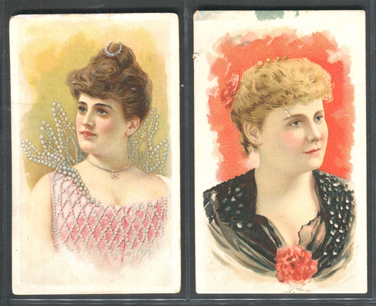 N453 Banner Night Watch Actresses Lot of (2) Cards