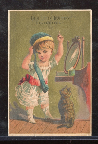 Vintage Allen & Ginter Our Little Beauties Trade Card