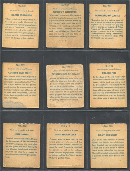 R128-2 Series of 48 Western Lot of (24) Cards