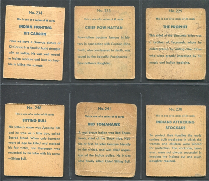 R128-2 Series of 48 Western Lot of (24) Cards