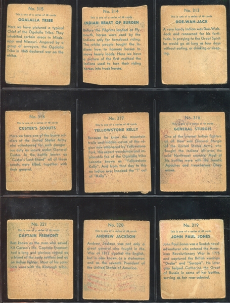 R129 Series of 48 Western Near Set of (40/48) Cards