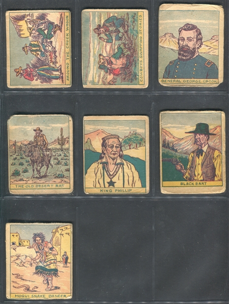 R130 Series of 48 Indans and Western Lot of (16) Cards