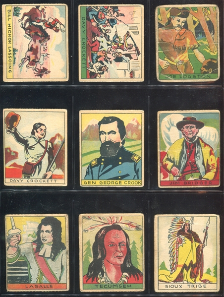 R128-1 Series of 48 Western Lot of (15) Cards w/Sitting Bull