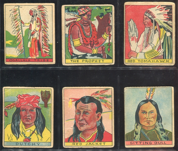 R128-1 Series of 48 Western Lot of (15) Cards w/Sitting Bull