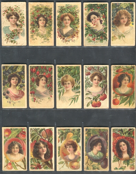 T440-6 British American Tobacco Fruit Girls Complete Set of (25) Cards