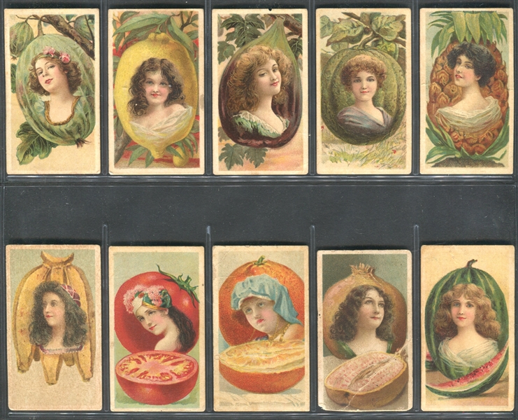 T440-6 British American Tobacco Fruit Girls Complete Set of (25) Cards