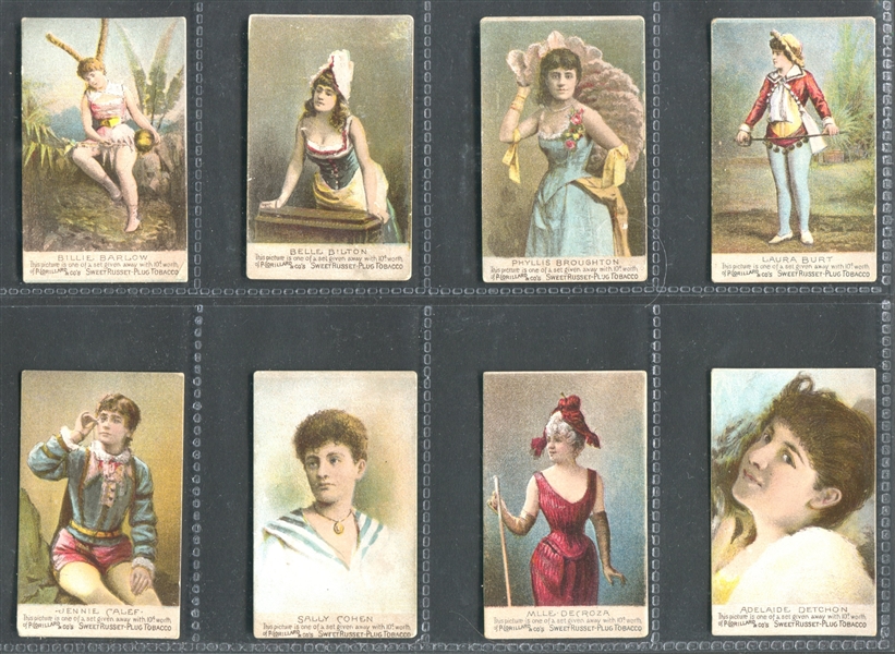 N250 Lorillard Tobacco Actresses Near Complete Set of (24/25) Cards