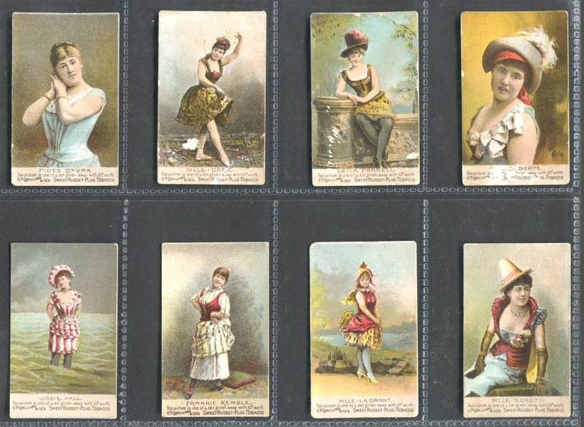 N250 Lorillard Tobacco Actresses Near Complete Set of (24/25) Cards