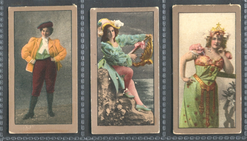 T400-13 American Tobacco Company Actresses (Wide Border) Lot of (3) Cards