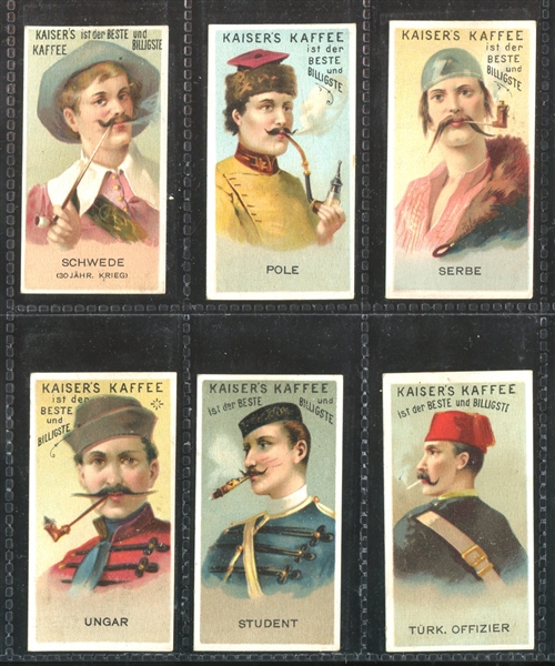 N33-Like World's Smokers Lot of (6) From Kaiser's Kaffee (Germany)