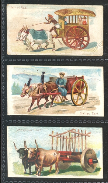 N90 Duke Cigarettes Vehicles of the World Lot of (5) Cards