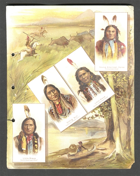 A47 W.S. Kimball Savage and Semi-Barbarous Chiefs and Rulers Album Page With Sitting Bull