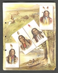 A47 W.S. Kimball Savage and Semi-Barbarous Chiefs and Rulers Album Page With Sitting Bull