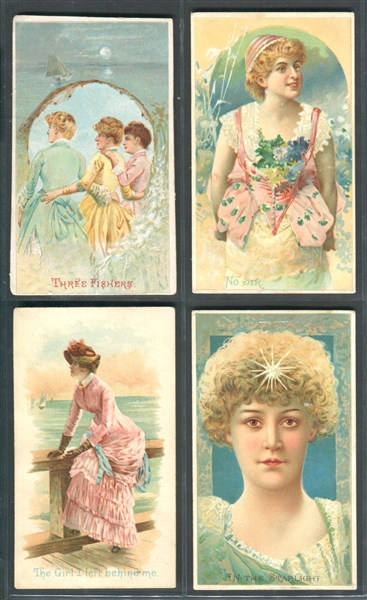 N116 Duke Honest Long Cut Illustrated Songs Lot of (7) Cards