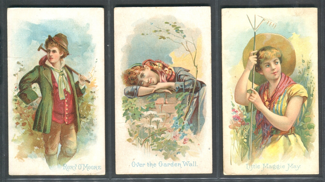 N116 Duke Honest Long Cut Illustrated Songs Lot of (7) Cards