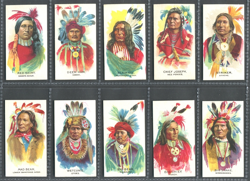 1930 British American Tobacco (BAT) American Indians Lot of (13) High Grade Cards