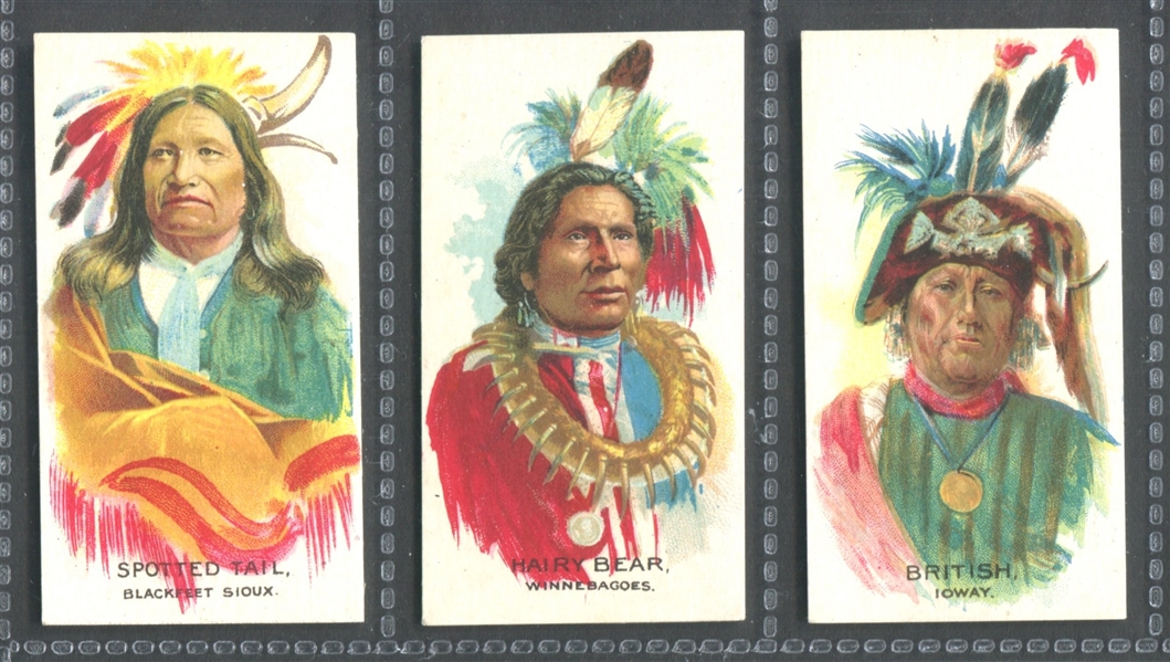 1930 British American Tobacco (BAT) American Indians Lot of (13) High Grade Cards