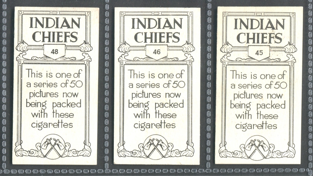 1930 British American Tobacco (BAT) American Indians Lot of (13) High Grade Cards