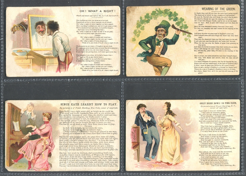 N565 Blackwell's Durrham Illustrated Songs Lot of (9) Cards